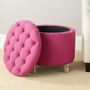 Amiela Tuffted Storage Ottoman - HUD8220 - Safavieh Couture - 4 of 4