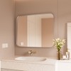 Rectangular Framed Tempered Glass Wall-Mounted Bathroom Vanity Mirror - 4 of 4