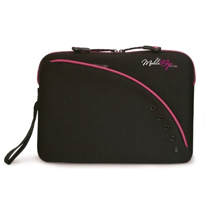 Mobile Edge SlipSuit iPad / 8.9" Tablet Neoprene Sleeve Black w/Pink Trim