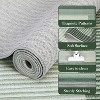 Low-Pile Washable Bordered Area Rug for Living Room Bedroom Dining Room, Non-Slip Stain Resistant Non-Shedding Carpet Geometric Floor Decor - 4 of 4