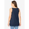 Woman Within Plus Size Lace-Trim V-Neck Tank - 3 of 4
