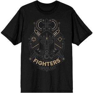 Dungeons & Dragons Game Fighters Guild  Black Tee Shirt - 1 of 3