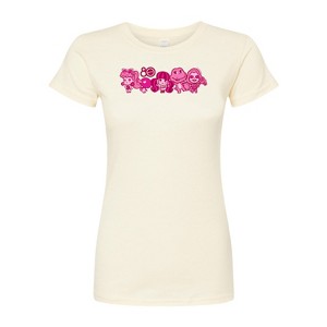 Women's - Mattel - 80Th Lineup Pink Fitted Graphic T-Shirt - 1 of 2