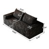 63" Corduroy 2-Seater Sofa with Ergonomic Design & Armrests - 3 of 4