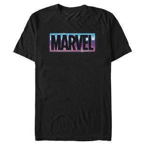 Mens Marvel Flag Logo T Shirt - 1 of 4