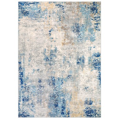 Lahome Modern Abstract Washable Area Rug-Soft Carpet for Living Room, Bedroom, or Office