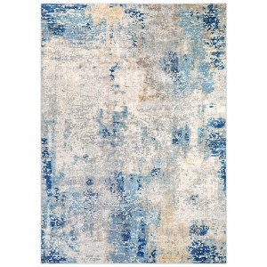 Lahome Modern Abstract Washable Area Rug-Soft Carpet for Living Room, Bedroom, or Office - 1 of 4
