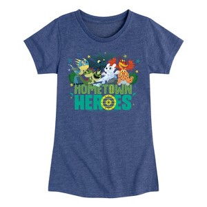Girls' - How to Train Your Dragon - Hometown Heros Fitted Short Sleeve Graphic T-Shirt - 1 of 4