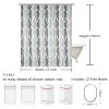 LunaLulinlk Gray Fabric Bathroom Curtain with 12 Hooks - 3 of 4