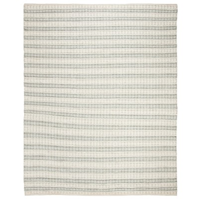 8'x10' Woven Stripe Area Rug Gray - Safavieh