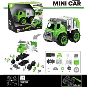 DIY Mini Toy Truck Fire Sand Hook Sanitation Truck - 1 of 1