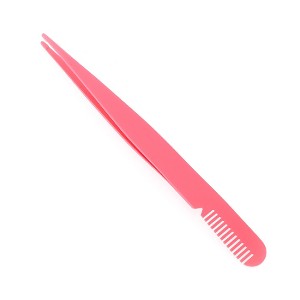Unique Bargains Women's Pointed Eyelash Extension Tweezers 1 Pc - 1 of 3