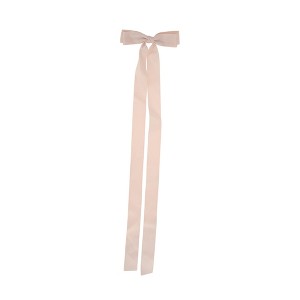 Unique Bargains Double Bow Ribbon French Barrette Hair Clips Pink 1 Pc - 1 of 4