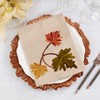 Saro Lifestyle Golden Grove Leaf Napkin (Set of 4), 20", Natural - 4 of 4