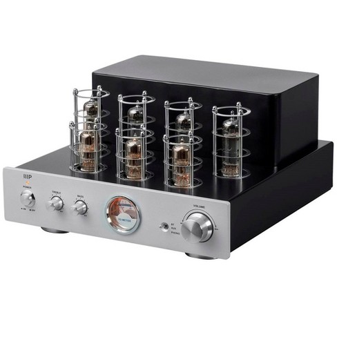 Monoprice Pure Tube Stereo Amplifier with Bluetooth  Line  and Phono Inputs - image 1 of 4