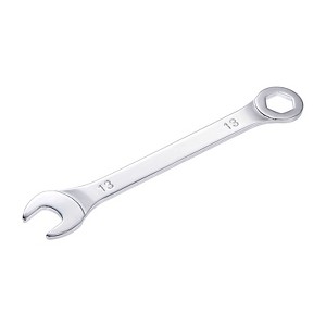 Unique Bargains High Carbon Steel Metric Offset 6-Point End and Angled Open-End Thin Combination Wrench - 1 of 4