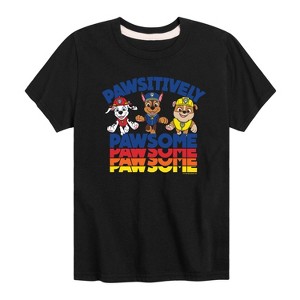 Boys' - Paw Patrol - Pawsitvely Awesome Short Sleeve Graphic T-Shirt - 1 of 4