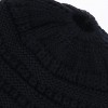 C.C Girl's One Size (2-5) Pony Tail Solid Cable Knit Winter Beanie - 3 of 3