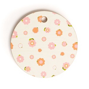 marufemia Sweet peach pink and orange Cutting Board - Round - 1 of 3