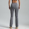 BABYYER Women's Mini Flare Leggings High Waisted Tummy Control Yoga Pants Bootcut Workout Gym Casual - 2 of 4