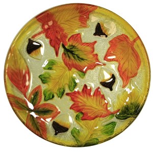 11.0 Inch Acorn Leaves Platter Autumn Serving Platters - 1 of 3