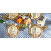 Design Imports Stonewash Blue Polka Dot Vinyl Tablecloth 70 Round - 4 of 4