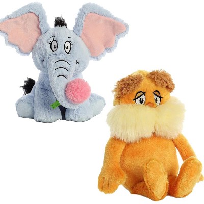 Aurora Dr. Seuss Horton & The Lorax 12″ Plush Duo, 2-Pack Stuffed Animals, Ages 3 and Up