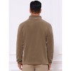 INSPIRE CHIC Men's Stand Collar Half Zip Long Sleeve Fleece Sweatshirt - 3 of 4