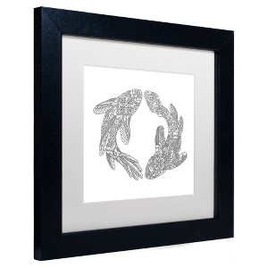 Trademark Fine Art -Filippo Cardu 'Koi Fishes' Matted Framed Art - 1 of 4