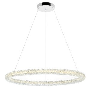 CWI Lighting Arielle LED Chandelier With Chrome Finish - 1 of 3
