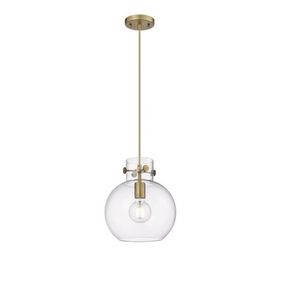Newton Sphere - 1 Light Pendant In Industrial Style-11.13 Inches Tall and 10 Inches Wide