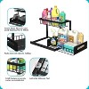 Attop Pull Out Cabinet Organizer 2 Tier Slide Out Sink Shelf  Under Sink Storage for Kitchen Bathroom Cabinet, White, 1 Pack - 3 of 4