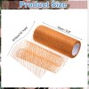 Unique Bargains Sheer Nylon Glitters Wave Mesh Decorative Ribbon Trim 6 Inch 10 Yards - 2 of 4