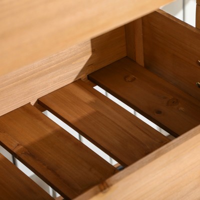 Wooden 4-Tier Self-Draining Vertical Garden Planter for Outdoor Use