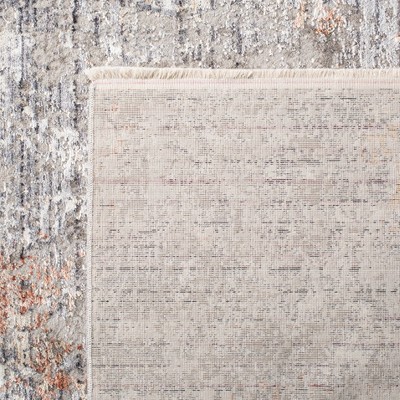 Gray Hand-Knotted Wool and Viscose Area Rug