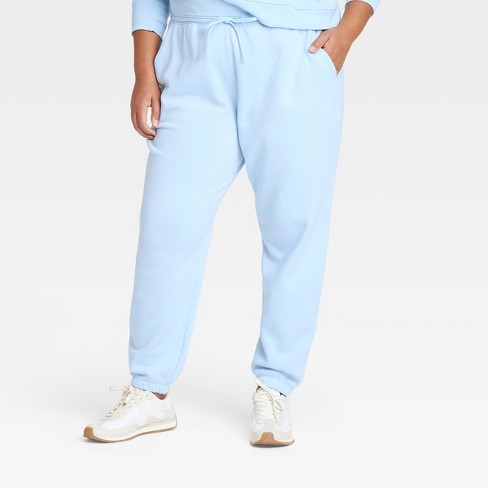 Women s Fleece High Rise Jogger Sweatpants All In Motion Blue 4X