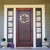 Northlight Mixed Floral and Fern Artificial Spring Wreath, 24-Inch - 3 of 4