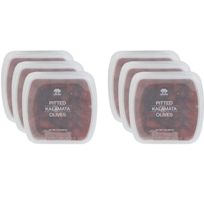 Divina Pitted Kalamata Olives - Case of 6 - 7 oz
