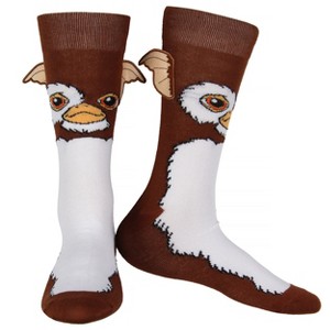 Gremlins Gizmo Socks 3D Ears Large Character Design Adult Stretchy Crew Socks - 1 of 4