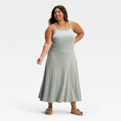 Women's Ribbed Maxi A-Line Dress - Universal Thread™
