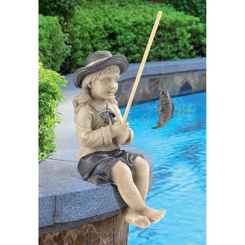 Design Toscano Nellie S Big Catch Fisherwoman Statue: Medium : Target