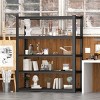 ALEXOUN 5 Tier Black Heavy Duty Metal Storage Shelves,Open Back Adjustable Shelves Strong Load Bearing for Garage,Pantry,Office. - 2 of 4