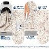 Washable Floral Runner Rug - Ultra-Soft Vintage Print Stain-Resistant Carpet Easy-Clean Distressed Floor Mat for Hallway Laundry Room Bedroom - 4 of 4