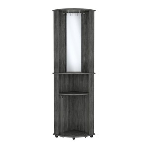 Okak Bathroom Storage Cabinet, Tall Cabinet Large Storage Cabinet with 2 Drawers and Open Shelves - 1 of 4