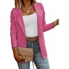 Imily Bela Chic Long Sleeve Knit Blazer for Women Elegant Casual and Office Wear Jacket - 2 of 4