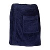 TowelSoft Premium Terry Cotton Spa Wrap- Navy for Men - 2 of 2