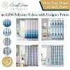 LunaLulinlk Weighted-Hem Fabric Bathroom Curtain - 4 of 4