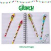 Dr. Seuss The Grinch Journal Set with Pens for Kids, Teens or Adults, 80 Lined Page Spiral Notebook with 4 Colored Gel Pens - 3 of 4