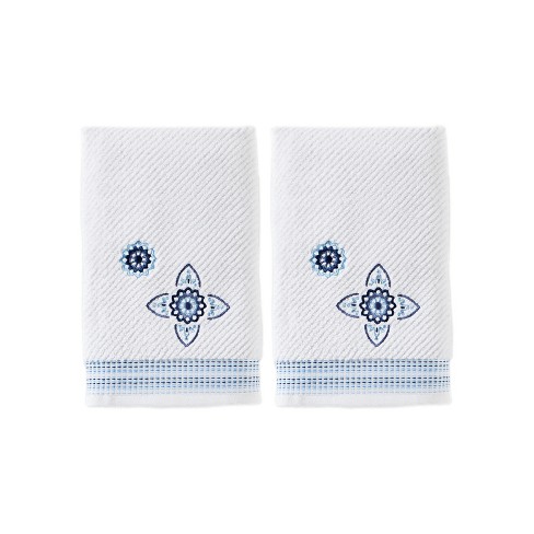 SKL Home Aqua Planet Ombre 2 Piece Hand Towel Set