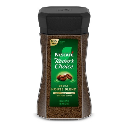 Nescafe Taster's Choice Decaf House Blend Light Roast Instant Coffee - 7oz